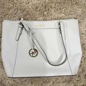 NWOT Michael Kors White Tote Bag